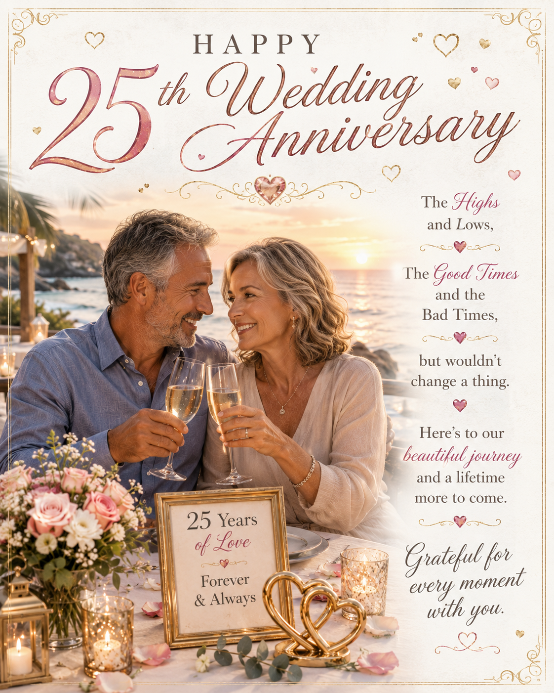 25th Anniversary Card